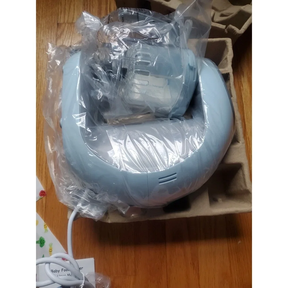 EVLAS BABY FOOD MAKER BLENDER PROCESSOR STEAMER TOUCH SCREEN CONTROL- Blue